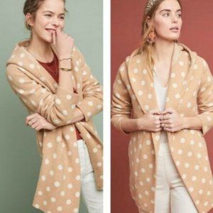 NWOT Anthropologie Field Flower Dotti Sweater Coat